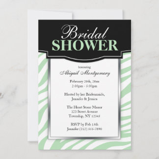 Invitaciones a la ducha de moda de la impresión de