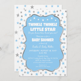 Invitaciones a la ducha de niño Twinkle Little Sta