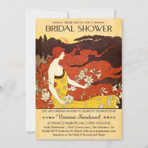 Invitaciones a la ducha de novia antiguas