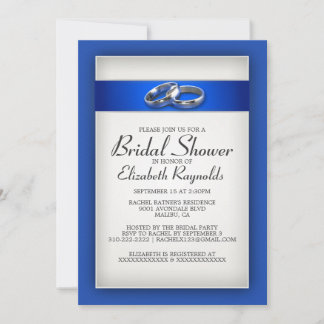 Invitaciones a la ducha de novia azul