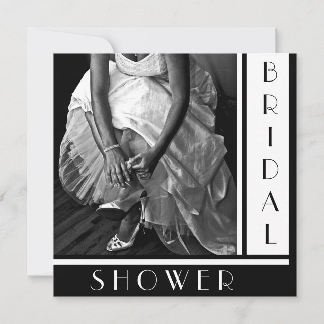 Invitaciones a la ducha de novia con texto Persona (Anverso)