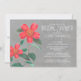 Invitaciones a la ducha de novia de Camellia
