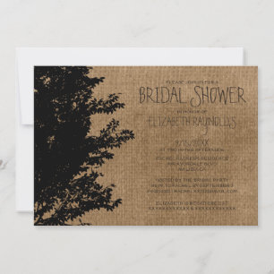 Invitaciones a la ducha de novia de las ramas de á