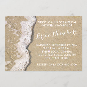 Invitaciones a la ducha de novia en Beach Shore