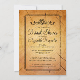 Invitaciones a la ducha de novia en el anillo del