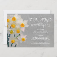 Invitaciones a la ducha de novia en Jonquil