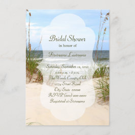 Invitaciones a la ducha de novia en la playa