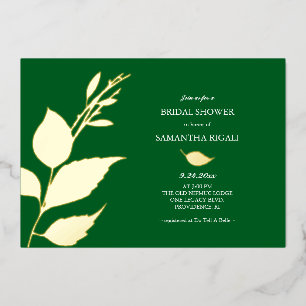 Invitaciones a la ducha de novia en Relieve metali