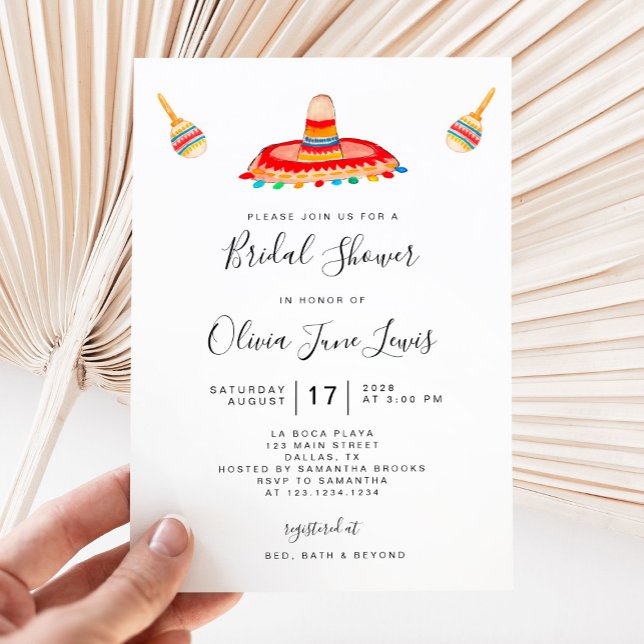 Invitaciones a la ducha de novia Fiesta con Sombre (Subido por el creador)
