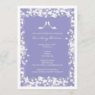 Invitaciones a la ducha de novia Lavender - Modern