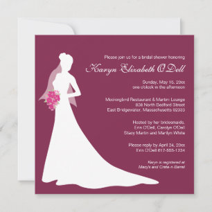 Invitaciones a la ducha de novia - Personalizado
