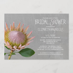 Invitaciones a la ducha de novia Protea
