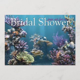 Invitaciones a la ducha de novia submarina