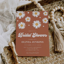 Invitaciones a la ducha de novias Boho Daisy