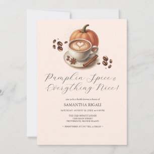 Invitaciones a la ducha de novias con café de espe