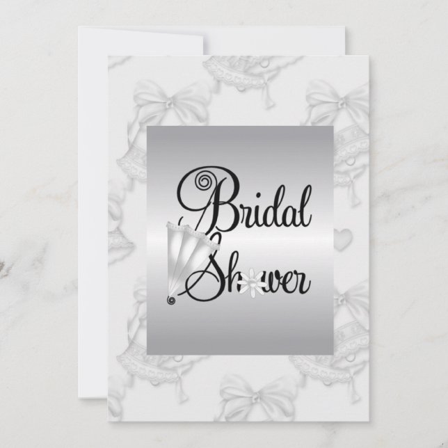 Invitaciones a la ducha de novias con campanas bod (Anverso)