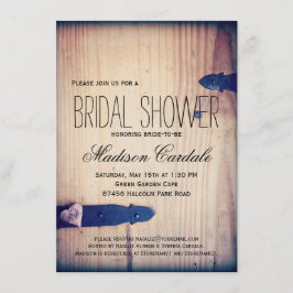 Invitaciones a la ducha de novias con cierre de ma