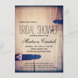 Invitaciones a la ducha de novias con cierre de ma