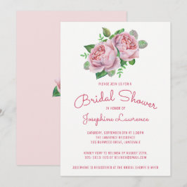 Invitaciones a la ducha de novias con color de col