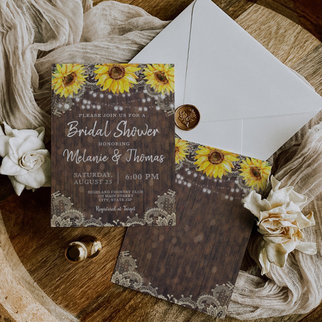 Invitaciones a la ducha de novias con flores de lo (Subido por el creador)