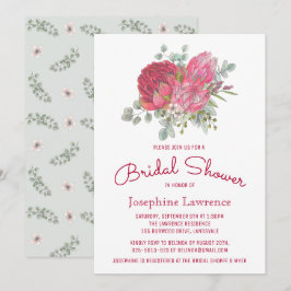 Invitaciones a la ducha de novias con flores de pr