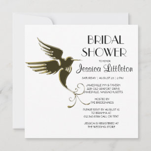 Invitaciones a la ducha de novias con Hummingbird