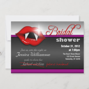 Invitaciones a la ducha de novias con vampiros de 