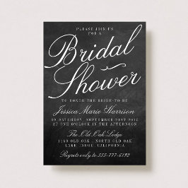 Invitaciones a la ducha de novias de Chalkboard Fa