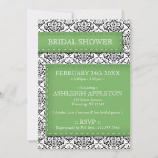 Invitaciones a la ducha de novias de Damask con tí