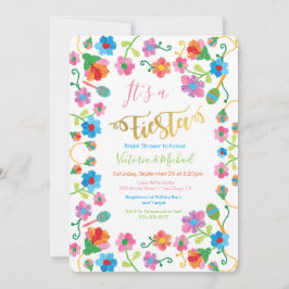 Invitaciones a la ducha de novias de Fiesta Mexica