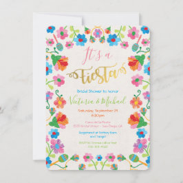 Invitaciones a la ducha de novias de Fiesta Mexica
