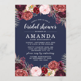 Invitaciones a la ducha de novias de la Marina Mar