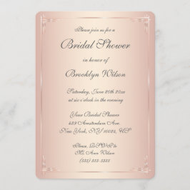 Invitaciones a la ducha de novias de Rubor con ele