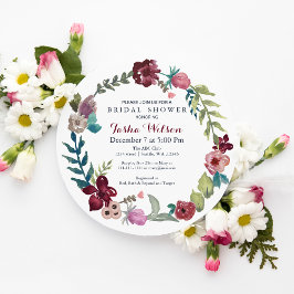 Invitaciones a la ducha de novias en Boho Floral G