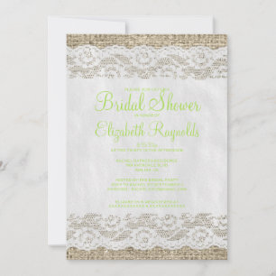 Invitaciones a la ducha de novias en el Rústico Li