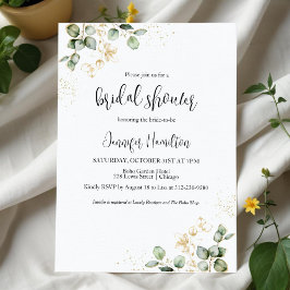 Invitaciones a la ducha de novias Eucalyptus