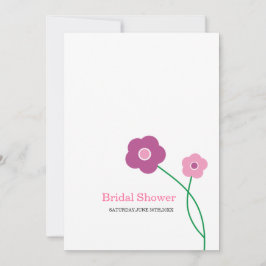 Invitaciones a la ducha de novias florales contemp