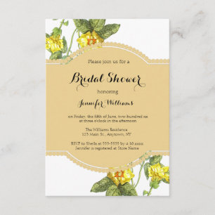 Invitaciones a la ducha de novias florales venecia