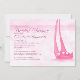 Invitaciones a la ducha de novias para barcos extr