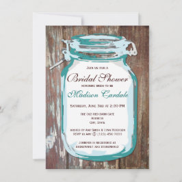 Invitaciones a la ducha de novias rusticas de Coun