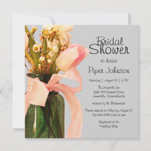 Invitaciones a la ducha de novias Tulip Boho Moda 
