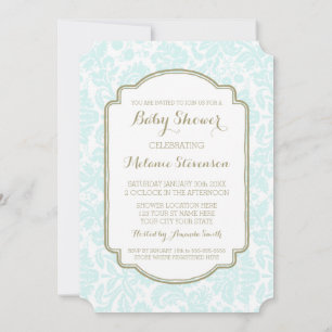 Invitaciones a la ducha de Personalizado Sky Blue