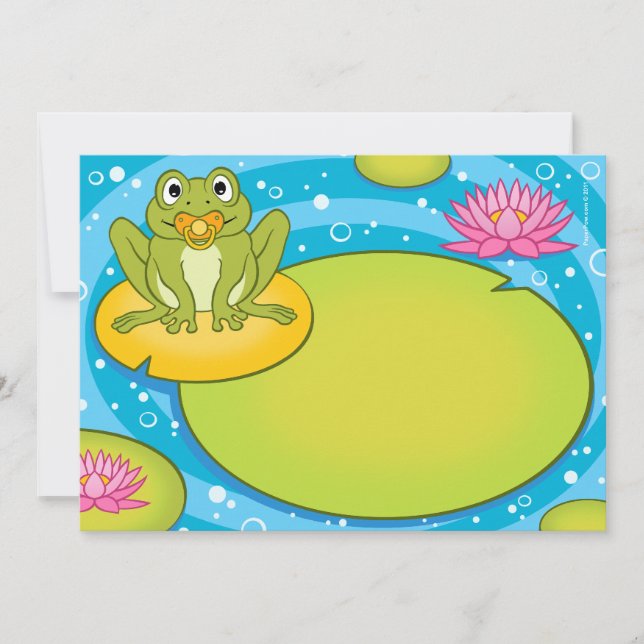Invitaciones a la ducha de yegua de garganta (Anverso)