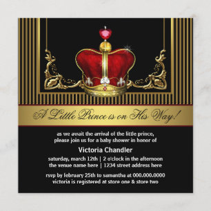 Invitaciones a la ducha del Príncipe de la Corona