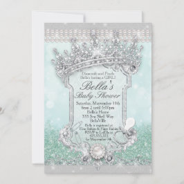 Invitaciones a la ducha del Purpurina de Bling Roy