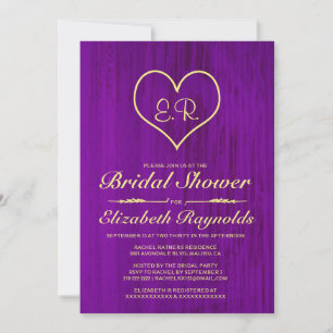Invitaciones a la ducha marital y Gold Country Bri