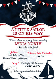 Invitaciones Marinero Zazzle Es