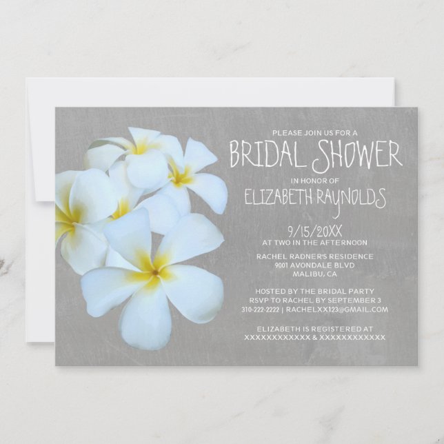 Invitaciones a la ducha nupcial (Anverso)