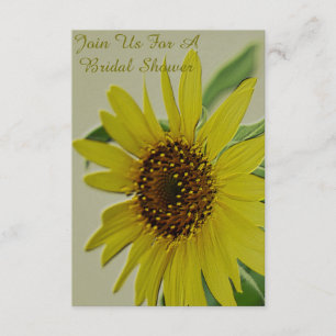 Invitaciones a la ducha nupcial con girasol Grabad