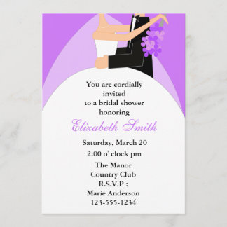 Invitaciones a la ducha nupcial de Novia y Groom